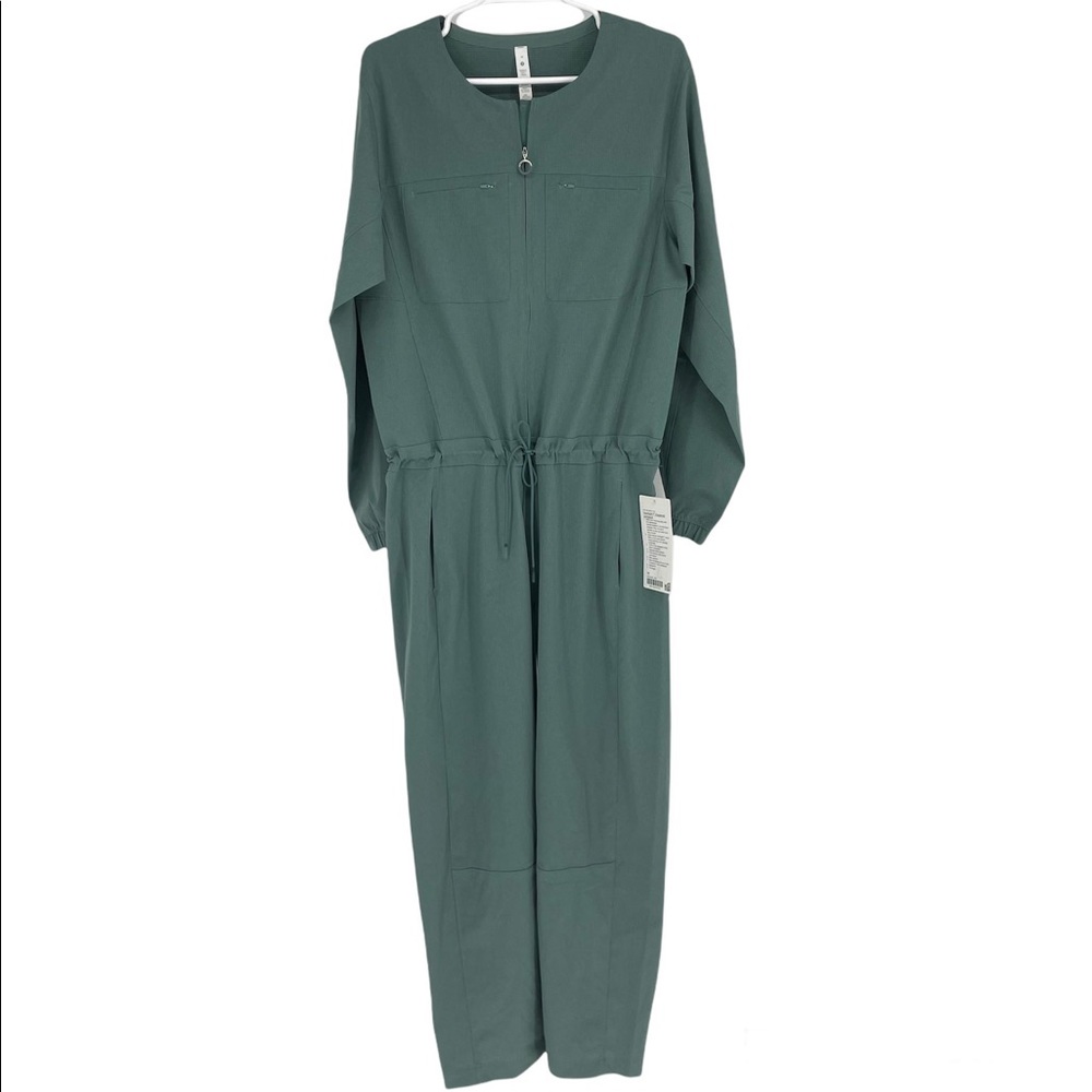 LULULEMON NWT VENTLIGHT ZIPPERED JUMPSUIT TIDEWATER TEAL 14 - Picture 6 of 14